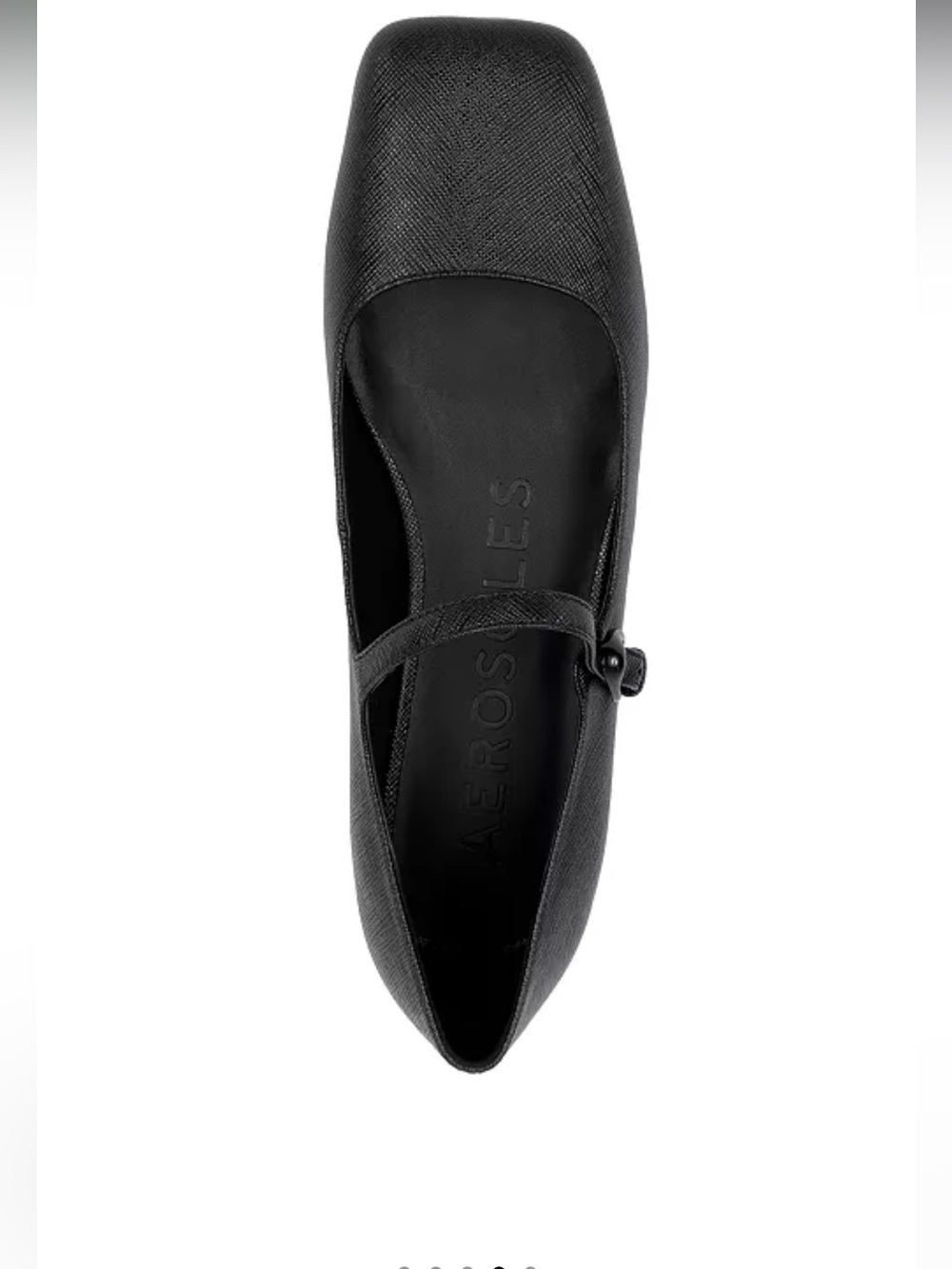 AEROSOLES Black Mary Jane Textured Flat Size 7.5 New without box